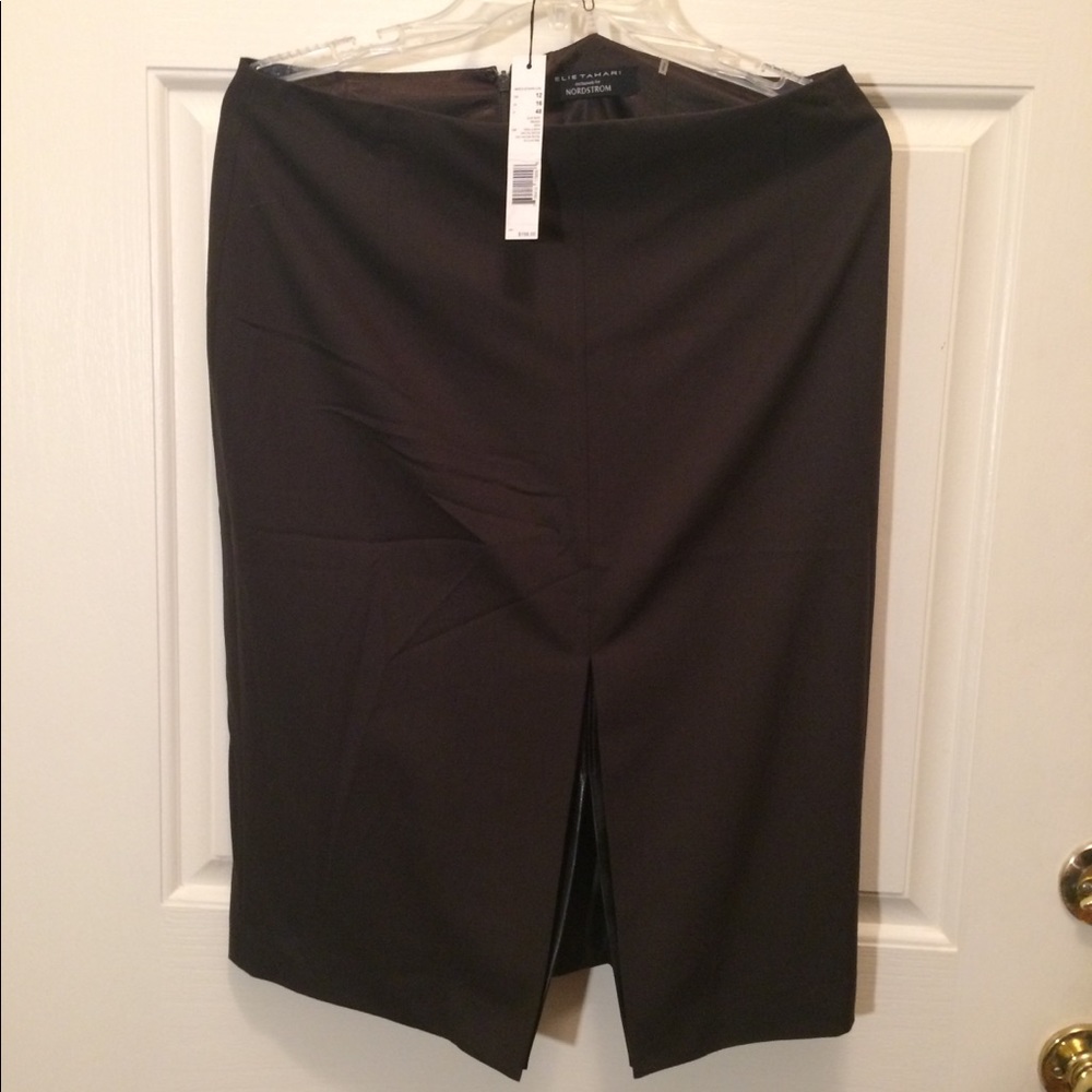 New Elie Tahari Vanilla bean skirt size 12